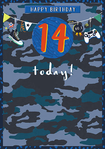 Picture of 14 TODAY BIRTHDAY CARD